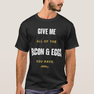 T-shirt Parcs et loisirs Bacon et oeufs Ron Swanson