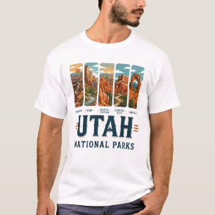 T-shirt Parcs Nationaux de l'Utah Arches Bryce Canyon Zion