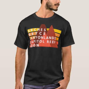 T-shirt Parcs nationaux de l'Utah Le Puissant Cinq Souveni