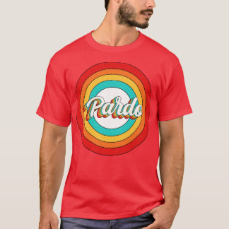 T-shirt Pardo Nom Chemise Vintage Pardo Cercle