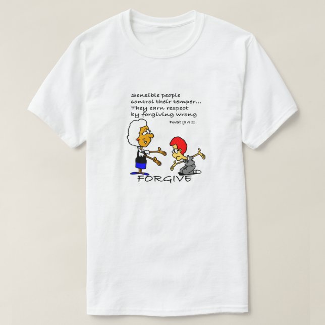 T-shirt Pardon - Des Gens Sensés Contrôlent Leur Temple (Design devant)