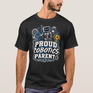 T-shirt Parent de robotique fier