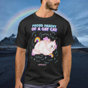T-shirt Parent fier d'un chat gay