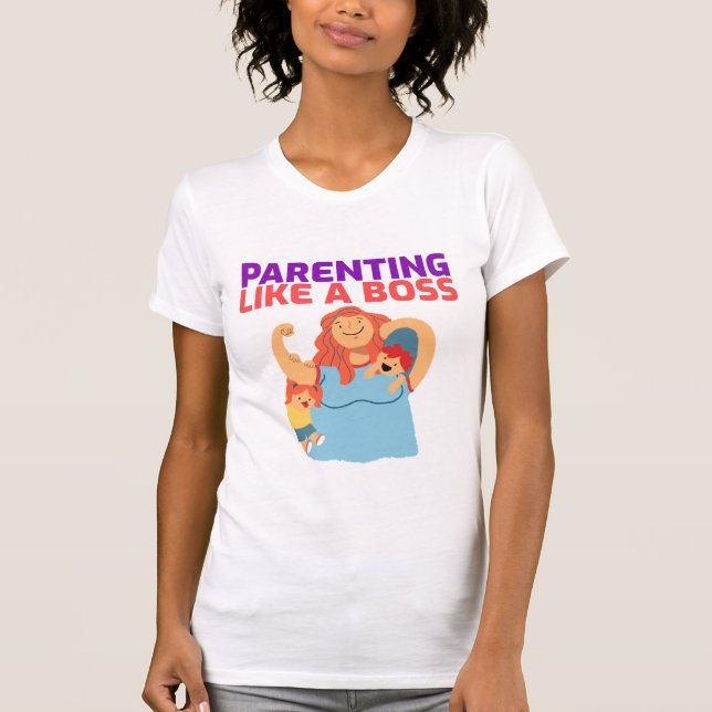 T-shirt Parentalité comme un patron Cool parents (Devant)
