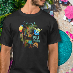 T-shirt Parents de la fête de la piscine d'été