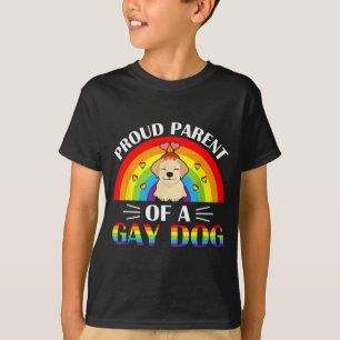 T-shirt Parents d'un chien gay Fierté arc-en-ciel LGBTQ