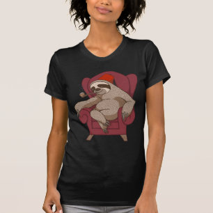 T-shirt Paresse bottée avec la pointe du pied par trois