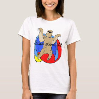 T-shirt Paresse d'action colorée