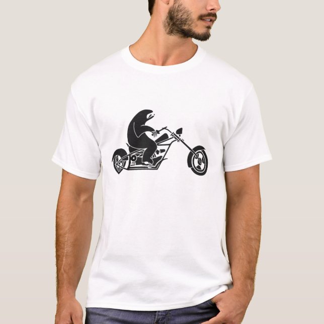 T-shirt Paresse lente sur un vélo rapide (Devant)