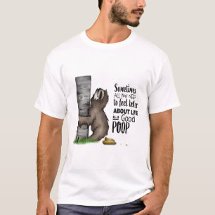 T-shirt paresse pooping