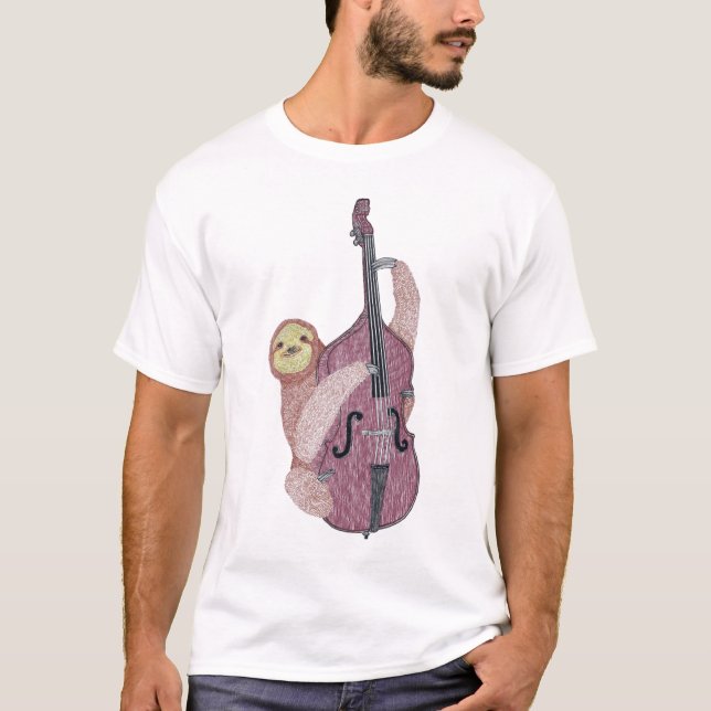 T-shirt Paresse sur la basse (Devant)
