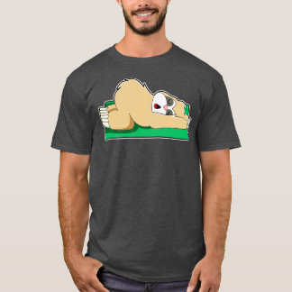 T-shirt Paresseux au yoga sur tapis de yoga