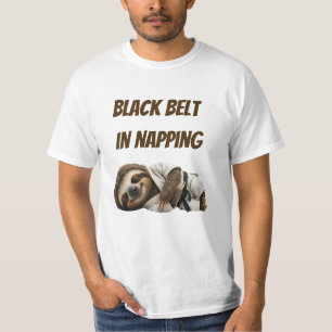 T-shirt Paresseux Ceinture Noire De La Sieste