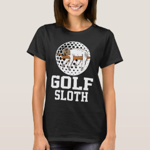 T-shirt Paresseux de golf joueur de golf amateur de paress