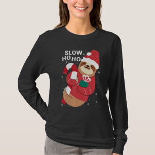T-shirt Paresseux de Noël Joyeux Slothmas Lent Ho Ho Pare