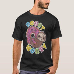 T-shirt Paresseux d'enseignant de paresseux de donut ne vo