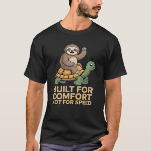 T-shirt Paresseux drôle chevauchant une tortue