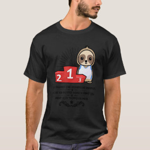 T-shirt Paresseux drôle disant ne pas faire de jogging ni