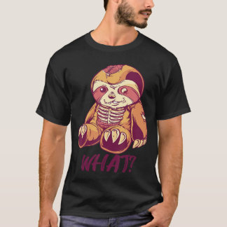 T-shirt Paresseux effrayant Horreur Meurtriers Paresseux Q