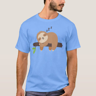 T-shirt Paresseux fainéant famille d'animaux endormis