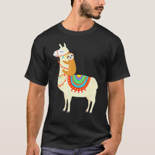 T-shirt Paresseux montant un lama premier jour d'école