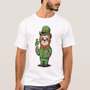 T-shirt Paresseux Saint-Patrick Jour de chance Irlandais