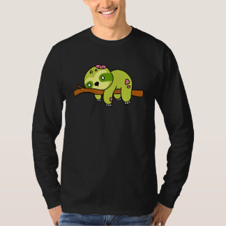 T-shirt Paresseux Zombie Graphique d'Halloween d'Animal Mi