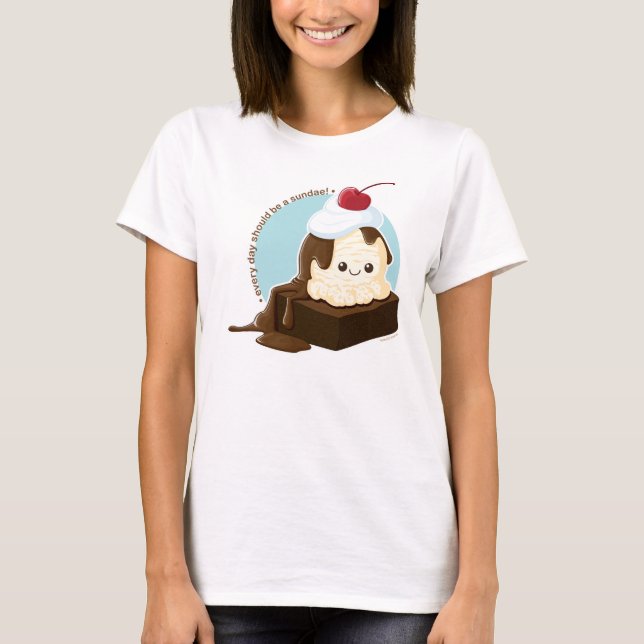 T-shirt Parfait de "brownie" (Devant)