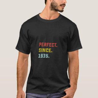 T-shirt Parfait Depuis 1935 Cadeaux Anniversaires Pour 85 