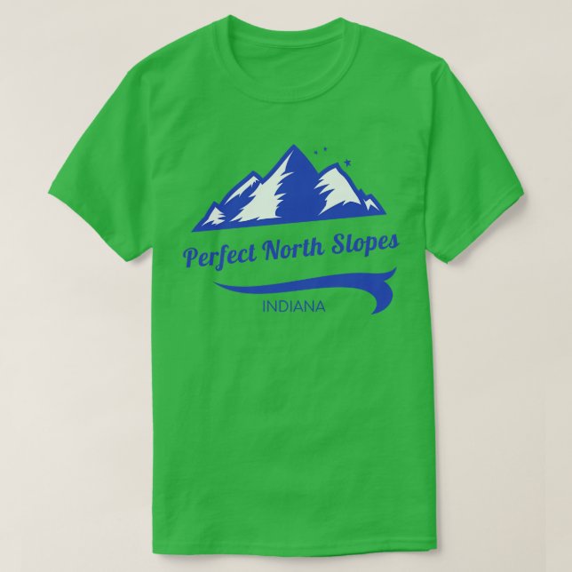 T-shirt Parfait North Slopes ski Indiana 1 (Design devant)