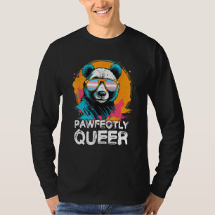 T-shirt Parfaitement drôle Panda avec lunettes de soleil T