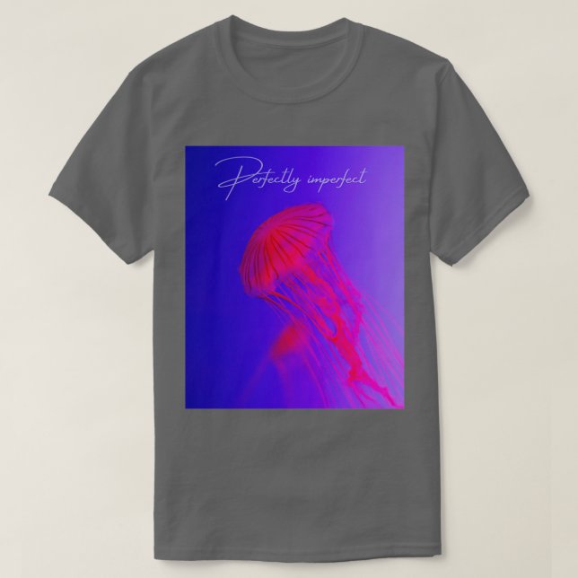 T-shirt Parfaitement Imparfait Arrière Méduse Rose (Design devant)