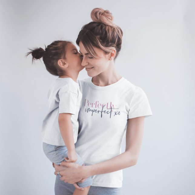 T-shirt Parfaitement imparfait xo Message Inspirationnel (Créateur téléchargé)