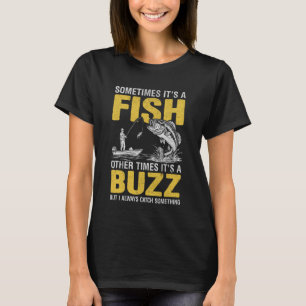 T-shirt Parfois C'est Un Poisson Humour Pêche À La Bass Ba