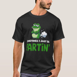 T-shirt Parfois je fais juste que péter Grenouille Mème Am