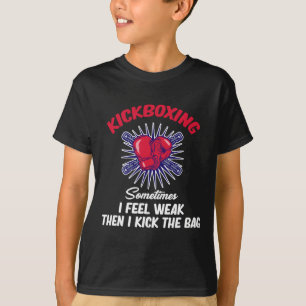 T-shirt Parfois je me sens faible puis je botte le G Drôle