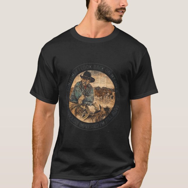 T-shirt Parfois, Je Regarde En Retour Ma Vie, Je Suis Séri (Devant)