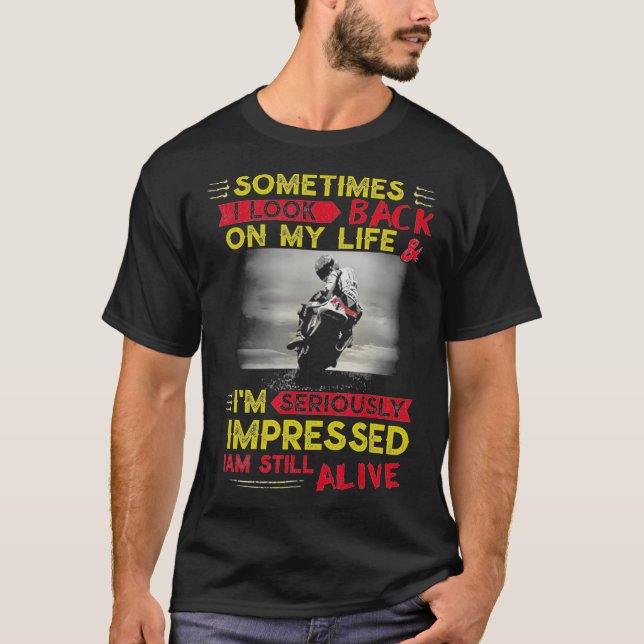 T-shirt Parfois, je regarde ma vie sérieusement (Devant)