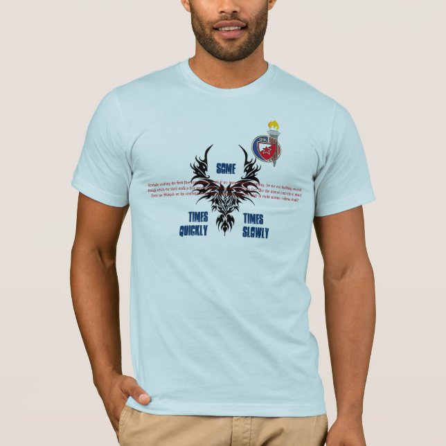 T-shirt Parfois rapidement parfois lentement (Devant)
