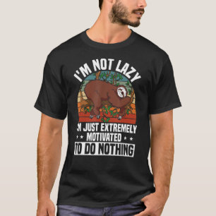 T-shirt Parfum Brillant Extrêmement Motivé À Ne Rien Faire
