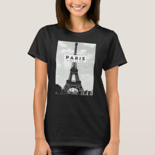 T-shirt Paris C'est la vie Tour Eiffel French Souvenirs L