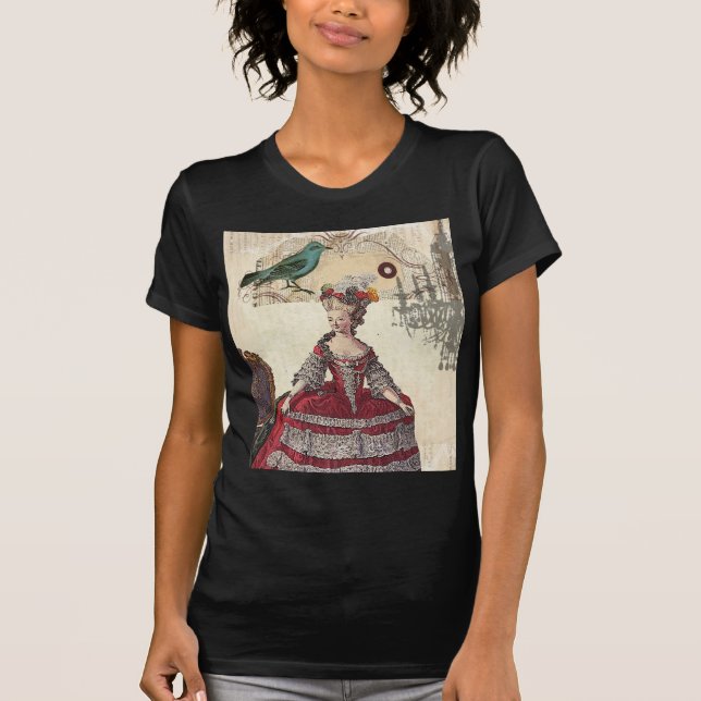 T-shirt Paris Chandelier reine Marie Antoinette (Devant)