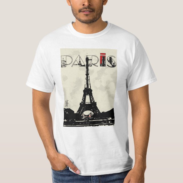 T-shirt Paris eifel tower jnf (Devant)