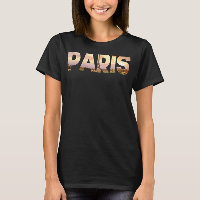 T-shirt PARIS Femmes France Tour Eiffel (Devant)