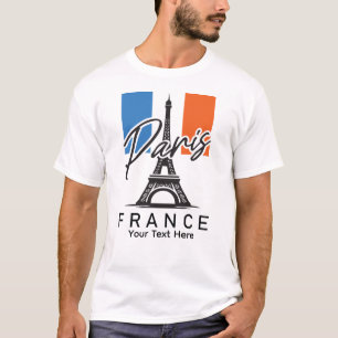 T-shirt Paris, France – Conception de ville européenne min