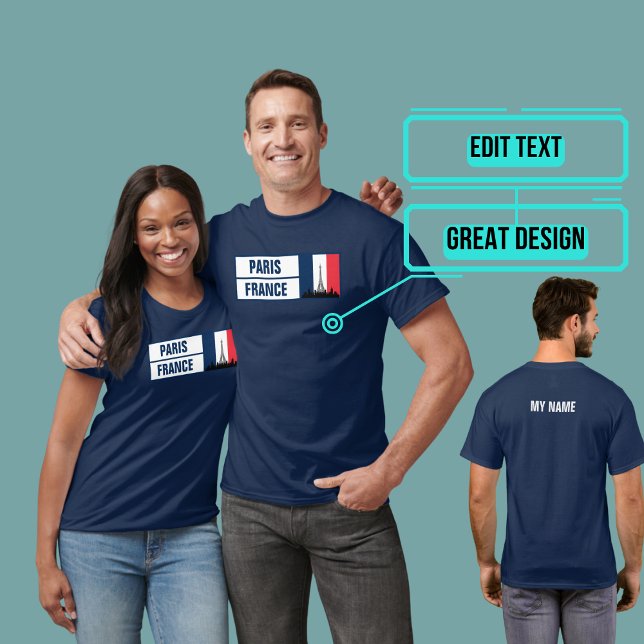 T-shirt Paris France francophile (Please enjoy our Paris tee.)