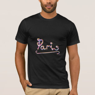 T-shirt Paris France Graphique coloré Français