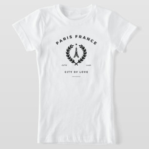 T-Shirt Paris France Ville De L'Amour