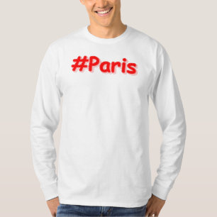 T-shirt "#Paris" Joli Design. Commandez dès maintenant