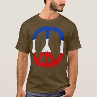 T-shirt Paris Priez pour la paix Paris France Drapeau fran